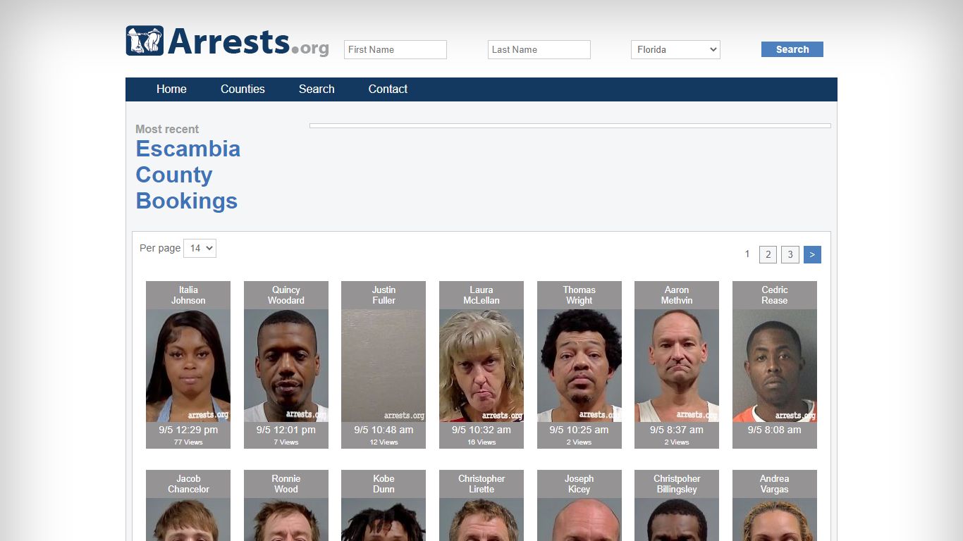 Escambia County Arrests and Inmate Search